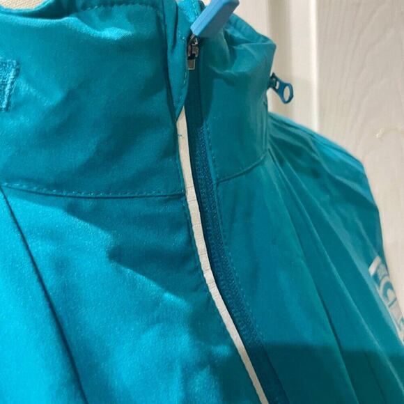 PERRY ELLIS WINDBREAKER JACKET ZIP OFF HOOD MIAMI SUPER BOWL LIV 2020 TEAL SZ M - Picture 9 of 11